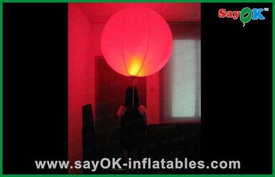 Backpack Balloon Event Inflatable Lighting Decoration For Advertising 0.8m Dia