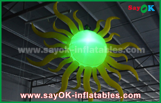 Fire - proof Inflatable Lighting Decoration , Nylon Cloth LED Lighting Ball
