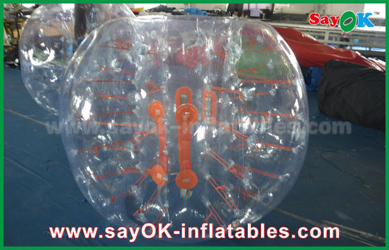 Wrecking Ball Inflatable Game Adult 1.5m DIA Inflatable Zorb Ball , Transparent Human Bubble Soccer TPU / PVC