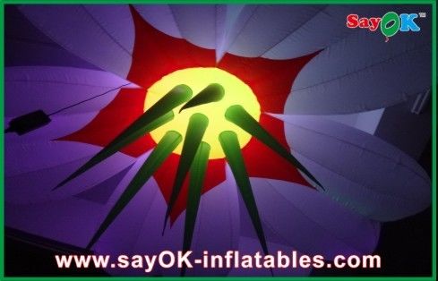 New Design Colorful 1.5m Hanging Lighting Decoration Inflatable Flowers