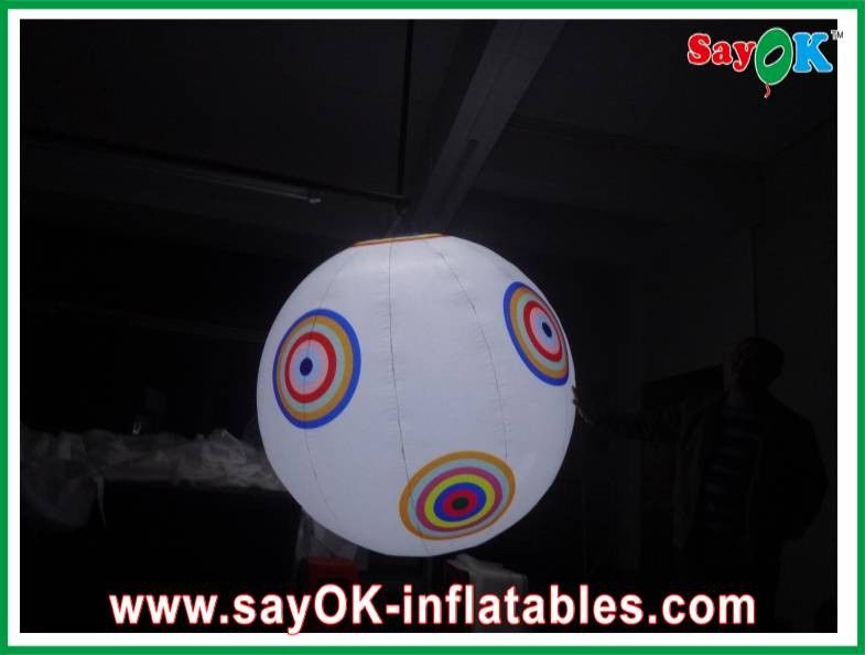 Logo Printing Inflatable Lighting Hanging Ball For Wedding Ceremony / Stage Decoration
