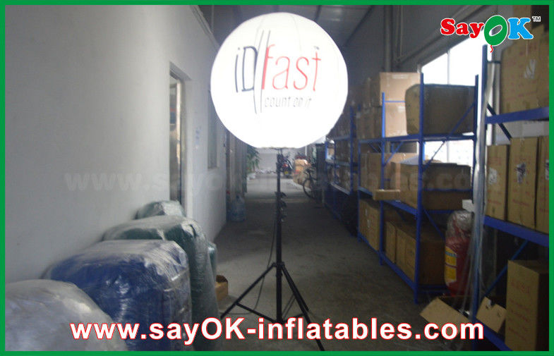 1.5m Outdoor Inflatable Standing Light Balloon with Print for Advertising