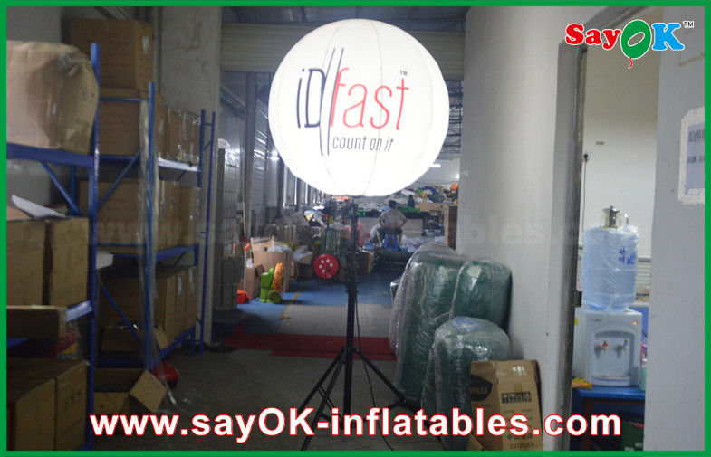 1.5m Outdoor Inflatable Standing Light Balloon with Print for Advertising