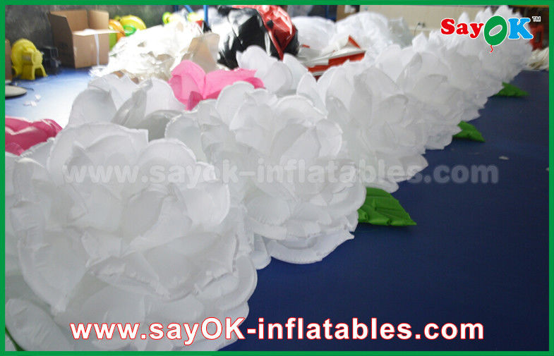 Color Change LED Inflatable flower Chain For wedding Decoration