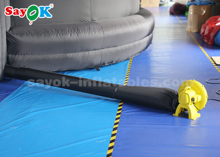 Black 5m Diameter Inflatable Planetarium Dome Tent For Science Dispaly