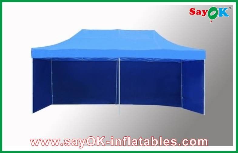 L6m x W3m Gazebo Folding Tent Canopy Sun-resistant With 3 Sidewalls Iron Frames