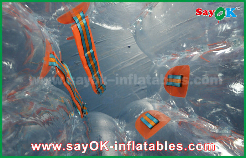 Wrecking Ball Inflatable Game Adult 1.5m DIA Inflatable Zorb Ball , Transparent Human Bubble Soccer TPU / PVC