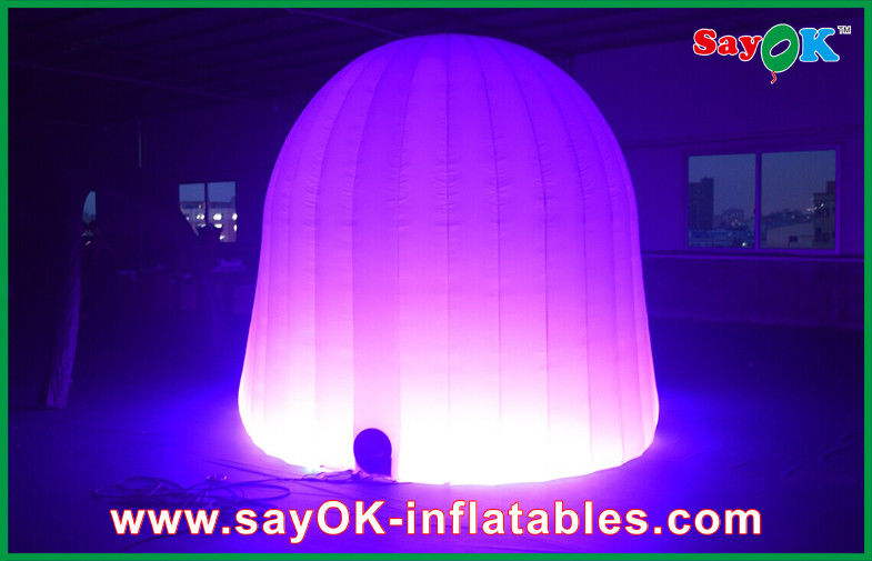 Custom Inflatable Tent Wedding Party Round Inflatable Air Tent 210D Oxford Cloth With LED Lighting