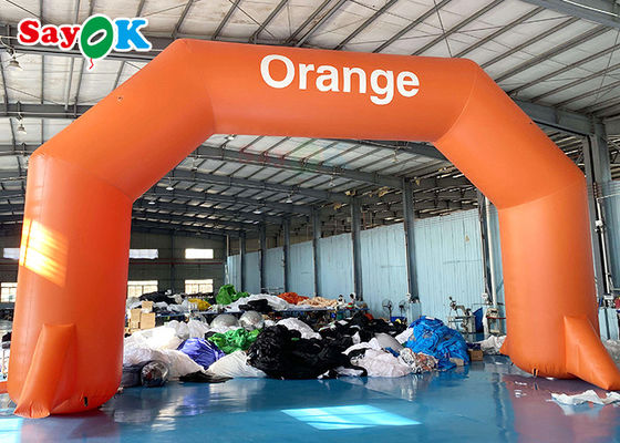 حدث ماراثون قوس دخول قابل للنفخ يبدأ خطوط النهاية ذات العلامات التجارية ممرات سباق الجري