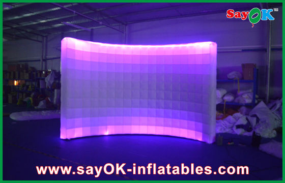 قابل للنفخ Photo Studio Business Photo Booth Tent نفخ الهواء الطلق ضوء الجدار مع LED