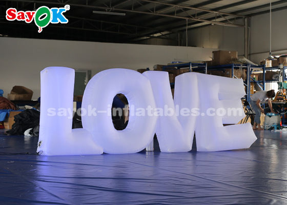 إضاءة LED من القماش الأبيض حرف مضخم الحب بواسطة جهاز التحكم عن بعد بشاشة اللمس