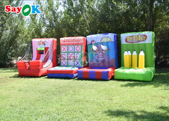 4 In1 Kids Adults Interactive Fun نفخ ألعاب الكرنفال لبناء الفريق الجماعي